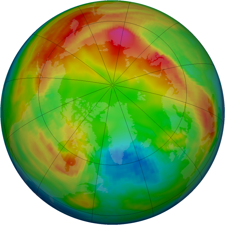 Arctic ozone map for 05 February 1983